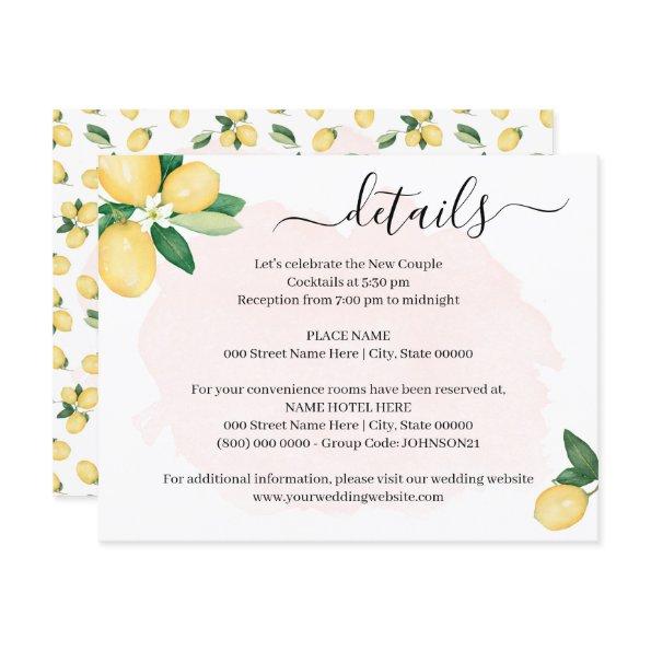 She Found Her Main Squeeze Lemons insert card