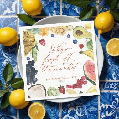 She is off the Market | Watercolor  Napkins