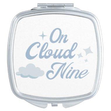 She Is On Cloud 9 Bachelorette Party Favors Compact Mirror