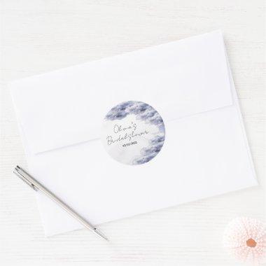 She is on cloud nine  classic round sticker