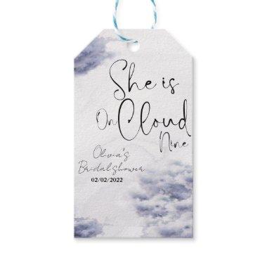 She is on cloud nine  gift tags