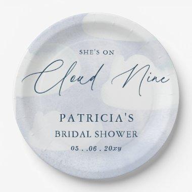 She is on Cloud Nine  Paper Plates