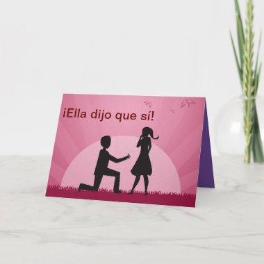 She said Yes, in Spanish Invitations