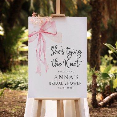 She Tying The Knot Bridal Shower Welcome Sign