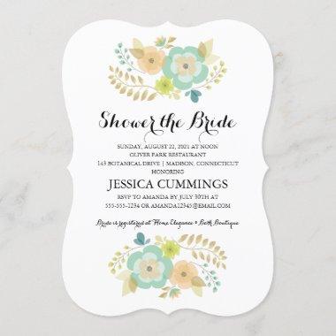 Sheer Summer Flowers | Bridal Shower Invitations