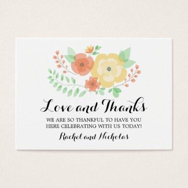 Sheer Summer Flowers | Favor Tag