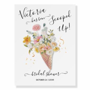 She's been scooped up Bouquet  Foam Board