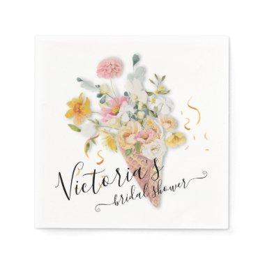 She's been scooped up Bouquet  Napkins