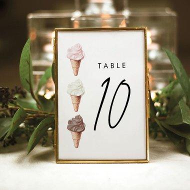 She's Been Scooped Up  Flat Table Number