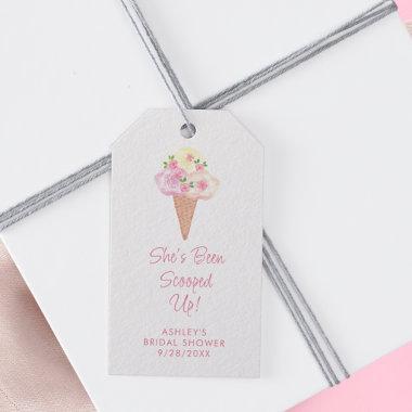 She's Been Scooped Up Bridal Shower Gift Tags