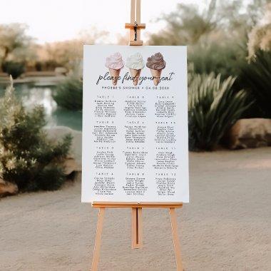 She's Been Scooped Up  Seating Chart Foam Board
