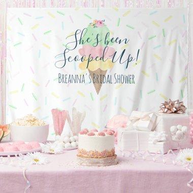 She's Been Scooped Up Ice Cream Backdrop Tapestry