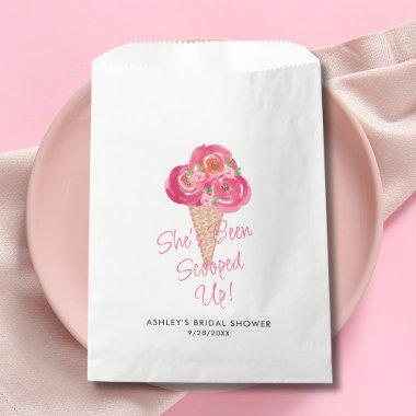 She's Been Scooped Up Ice Cream Bridal Shower Favor Bag