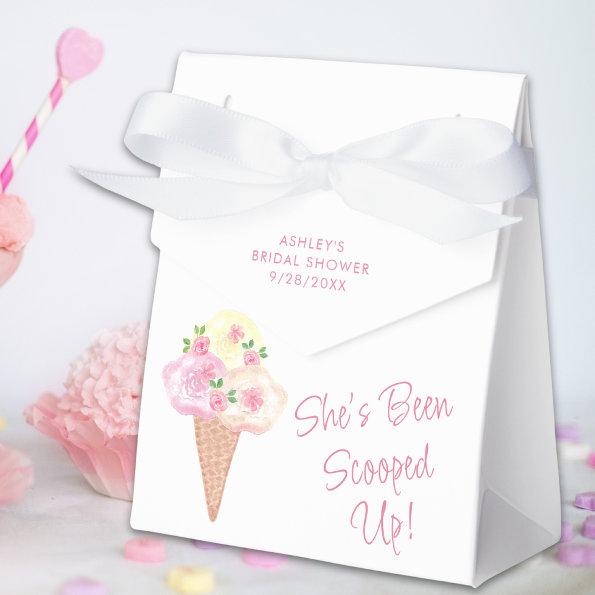 She's Been Scooped Up Ice Cream Bridal Shower Favor Box