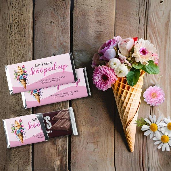 She's Been Scooped Up Ice Cream  Hershey Bar Favors