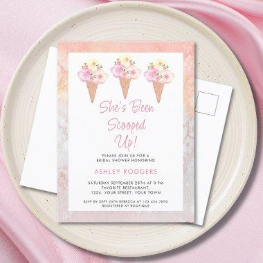 She's Been Scooped Up Ice Cream  Invitation Post