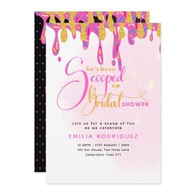 She's Been Scooped Up Icecream Bridal Shower Invitations