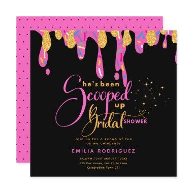 She's Been Scooped Up Icecream Bridal Shower Invitations