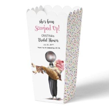 She's Been Scooped Up Strawberry Ice cream Bridal Favor Boxes