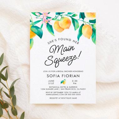 She's Found Her Main Squeeze Bridal Shower Invite