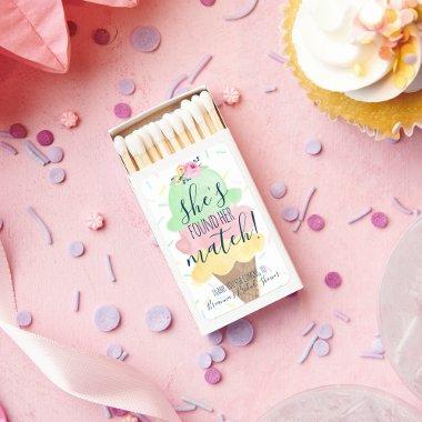 She's Found Her Match Ice Cream Bridal Matchboxes