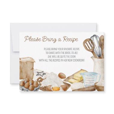 She's Found her Recipe for Love! Bring a Recipe Invitations