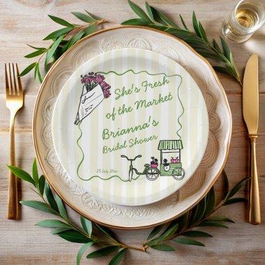 She's fresh of the market  custom paper plates