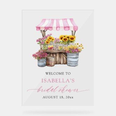 She's Fresh Off the Market  Welcome Acrylic Sign
