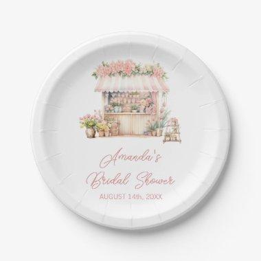 She's Fresh Off the Market Floral  Paper Plates