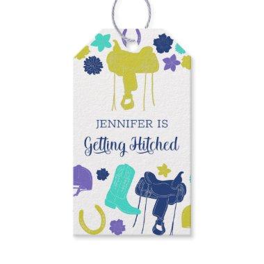 She's Getting Hitched Fun Equestrian Bridal Shower Gift Tags