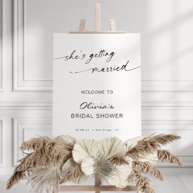 She's Getting Married Bridal Shower Welcome Foam Board