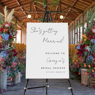 She's Getting Married Script  Welcome Foam Board