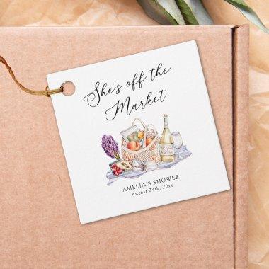 She's Off the Market Farmer's Market  Favor Tags