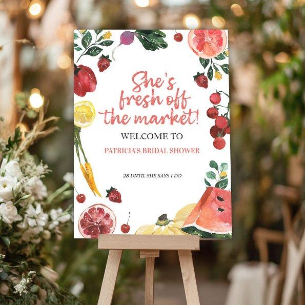 She's Off the Market Farmer's Market  Foam Board