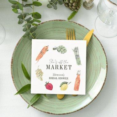 She's Off the Market Farmers' Market  Napkins