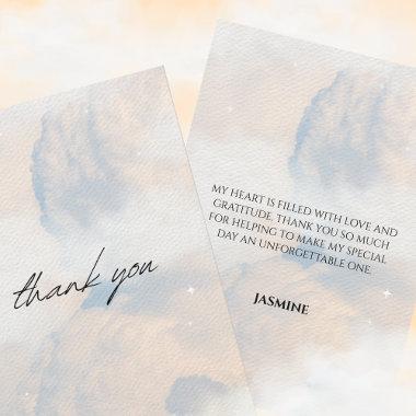 She's on cloud 9  Dreamy Sky Pastel Thank You