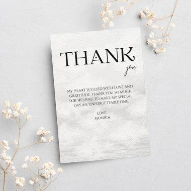 She's on cloud 9 Bridal Shower Elegant Thank You Invitations