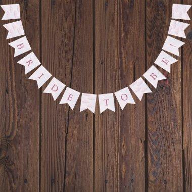 She's On Cloud 9 Dreamy Bride To Be  Bunting Flags