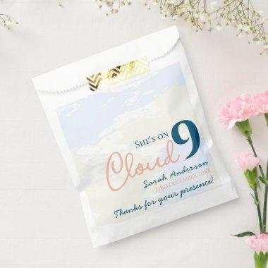 She's on Cloud 9 Elegant Texture  Favor Bag