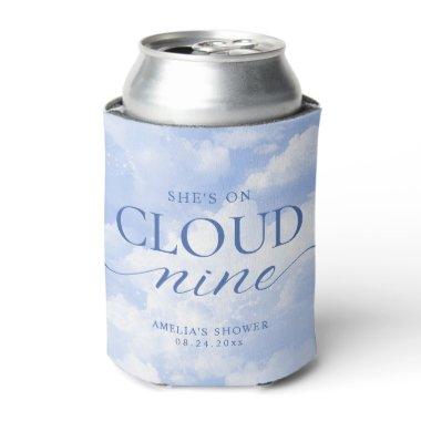 She's On Cloud Nine Blue  Can Cooler