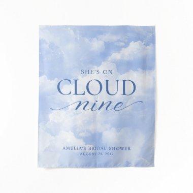 She's On Cloud Nine Blue  Tapestry