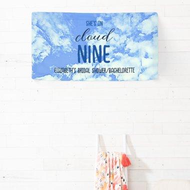 She's On Cloud Nine! Bridal Shower/Bachelorette Banner