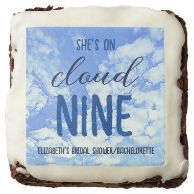 She's On Cloud Nine! Bridal Shower/Bachelorette Brownie