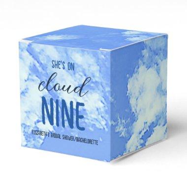 She's On Cloud Nine! Bridal Shower/Bachelorette Favor Boxes