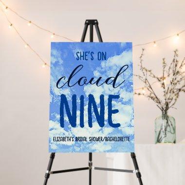 She's On Cloud Nine! Bridal Shower/Bachelorette Foam Board