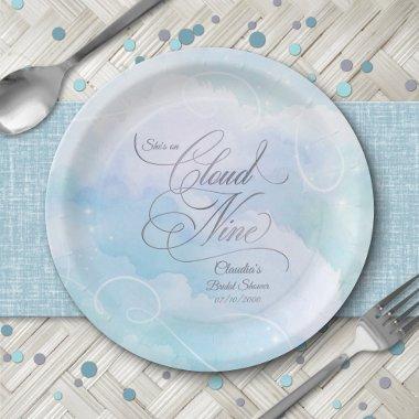 She's On Cloud Nine  Paper Plates