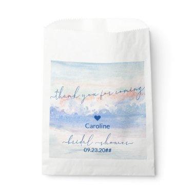 Shes On Cloud Nine Pastel Watercolor  Favor Bag