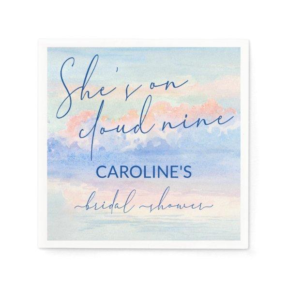 Shes On Cloud Nine Pastel Watercolor  Napkins