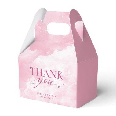 She's On Cloud Nine Pink  Favor Boxes