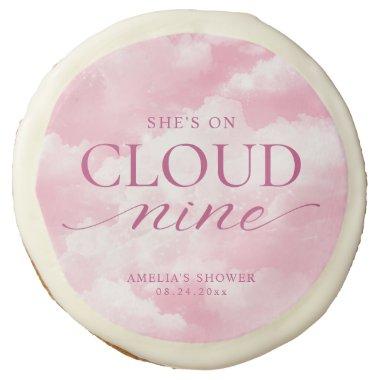 She's On Cloud Nine Pink  Sugar Cookie